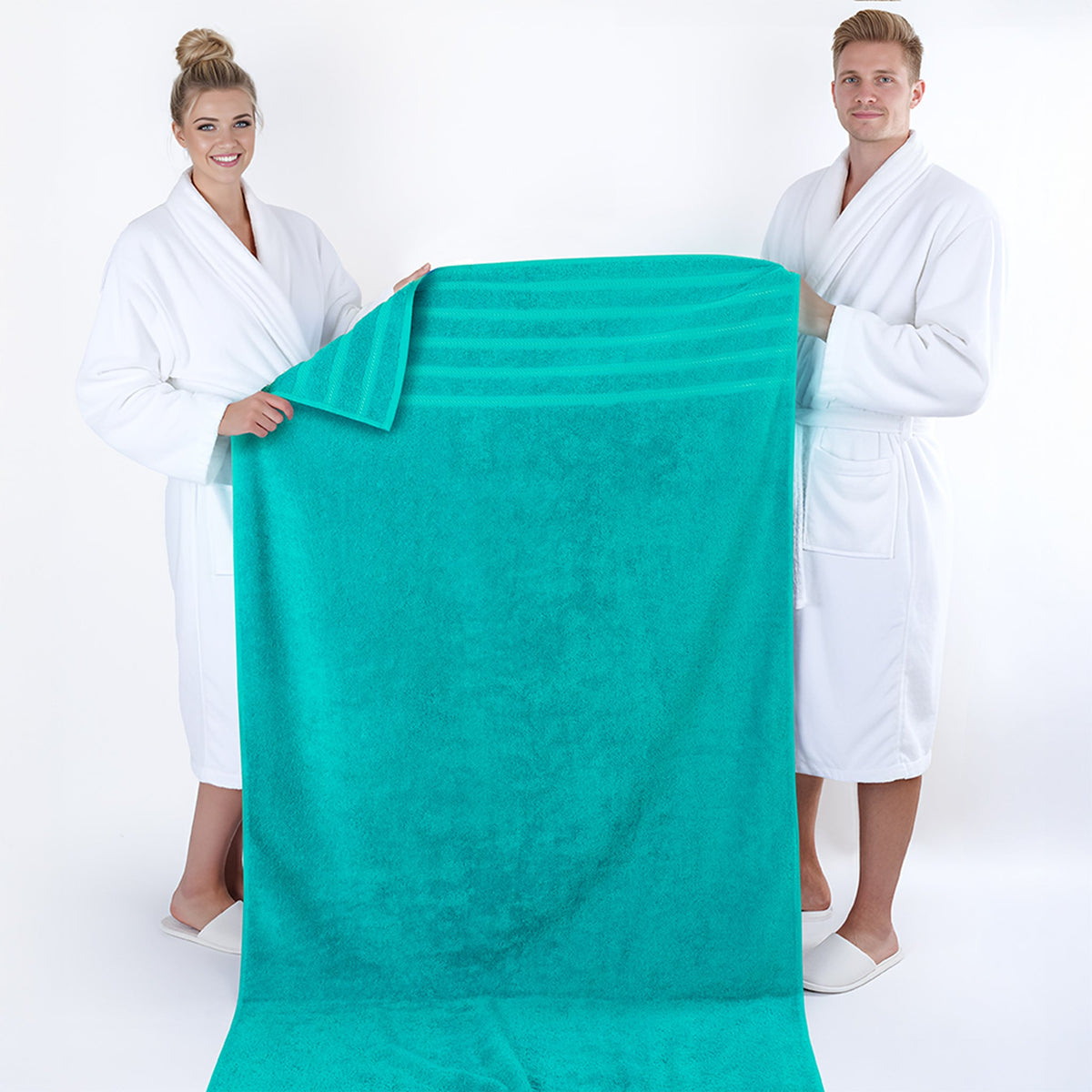 American Soft Linen 35x70 Inch Jumbo Bath Sheet Set of 2 – Extra Large 100% Cotton Turkish Bath Towels