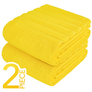 American Soft Linen 35x70 Inch Jumbo Bath Sheet Set of 2 – Extra Large 100% Cotton Turkish Bath Towels
