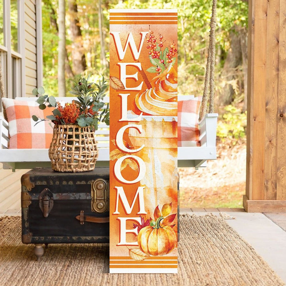 36 - Inch Welcome to Drink Fall Porch Sign - Festive Outdoor Party Decor - Handcrafted Wooden Display - Autumn Home Accent - Tuesday Morning - Front Porch Decor