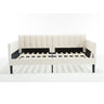 Elena - Boucle Upholstered Daybed, Ribbed Tufted Backrest