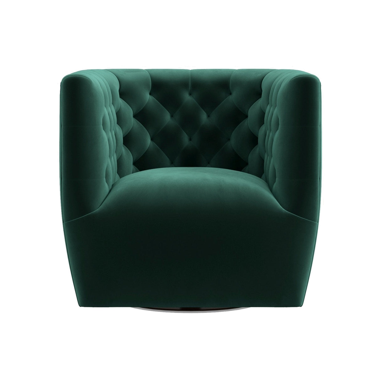 Delaney Velvet Swivel Club Chair