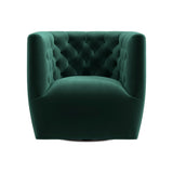 Delaney Velvet Swivel Club Chair