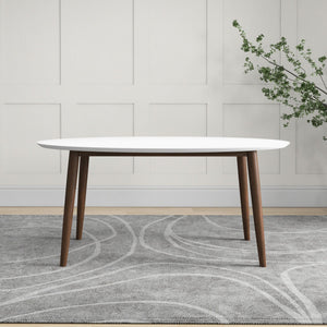 Ada - Mid-Century Modern Style Oval Dining Table