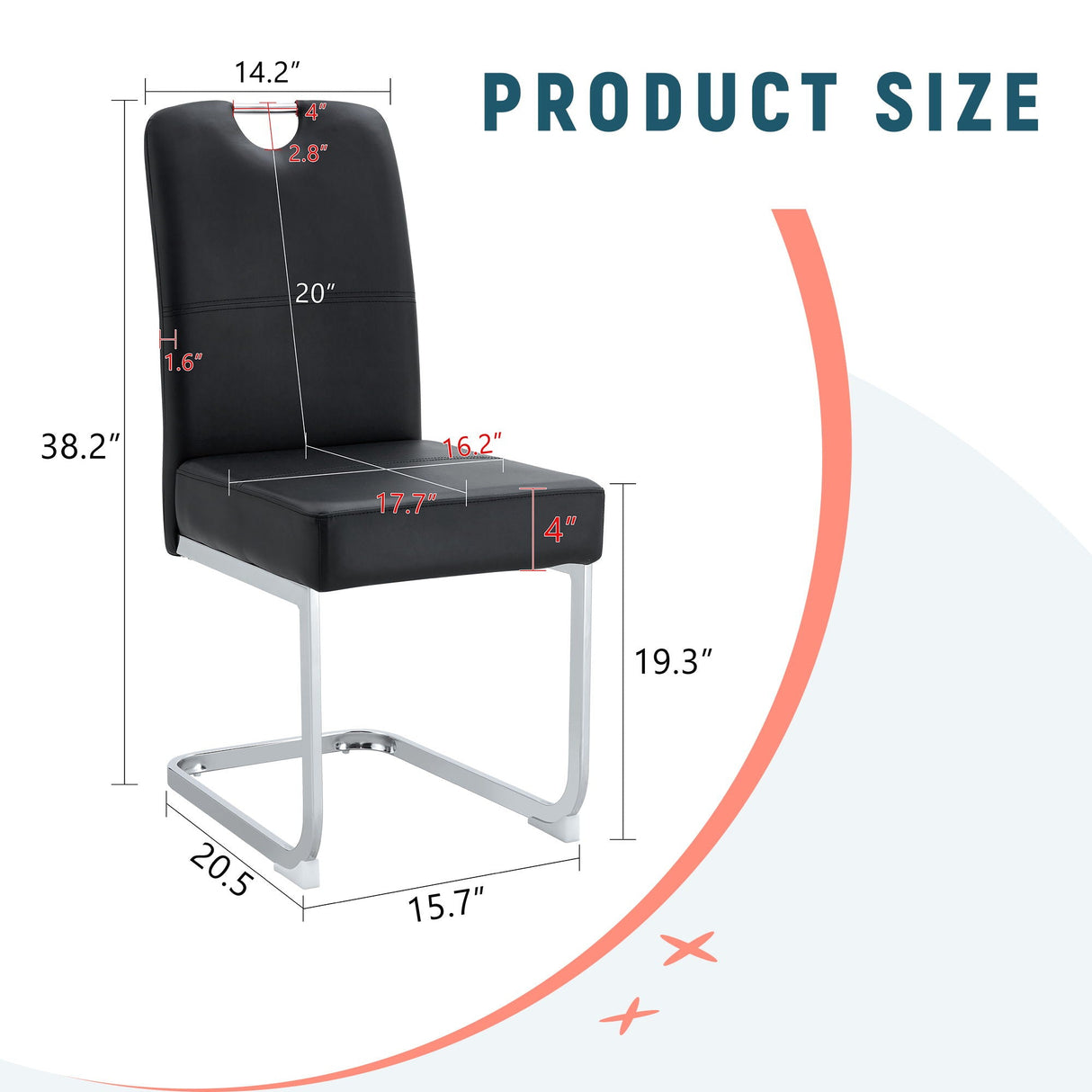 Coaster Dining Chairs with Built-In Spring Packages & Ergonomic Design
