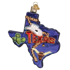 State Of Texas Ornament 4x4 Inch