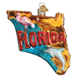 State Of Florida Ornament 4x4x1 by Old World Christmas