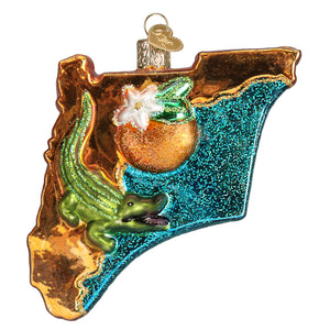 State Of Florida Ornament 4x4x1 by Old World Christmas