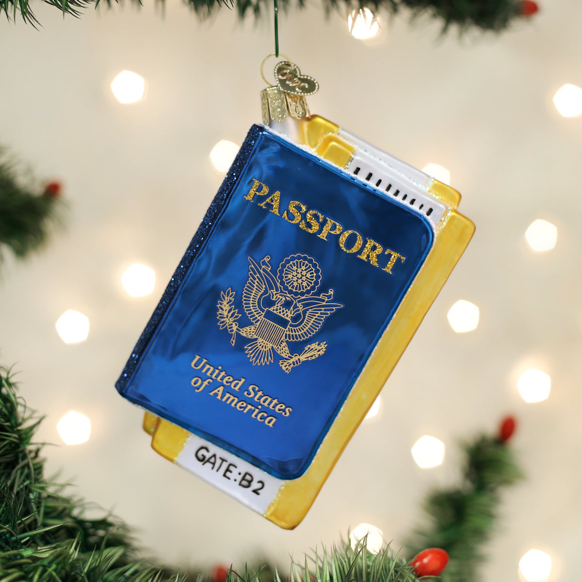 Passport Ornament by Old World Christmas