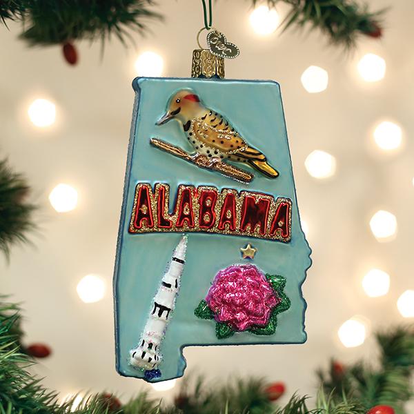 State of Alabama Ornament