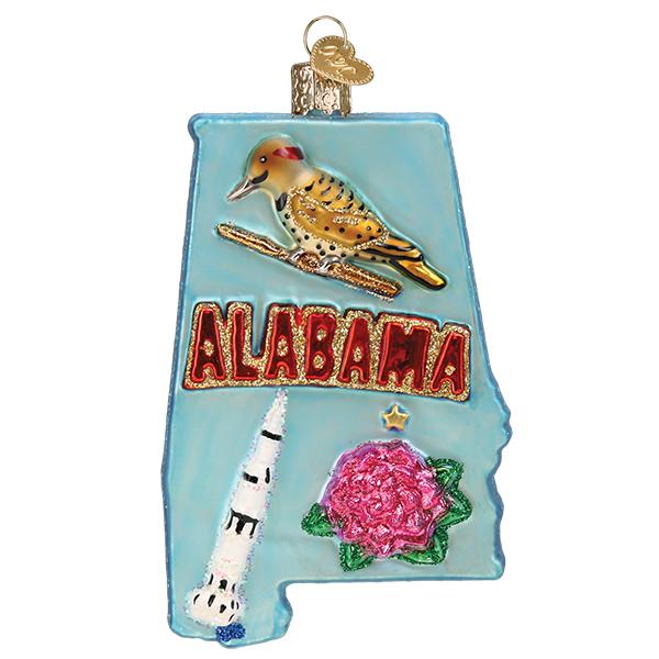 State of Alabama Ornament