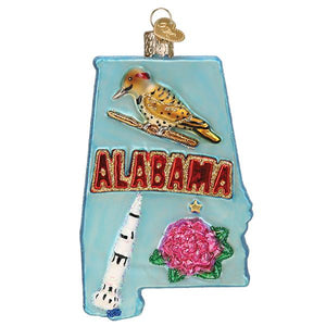 State of Alabama Ornament