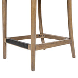 27" Upholstered Counter Stool with Arched Back - Set of 2