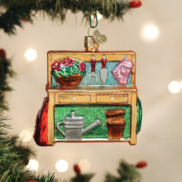 Potting Bench Ornament by Old World Christmas