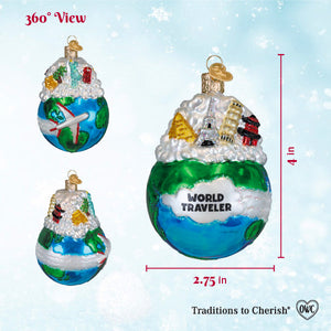 World Traveler Ornament