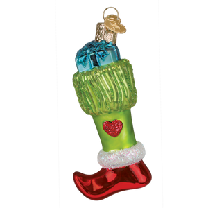 Green Mischief Stocking Ornament