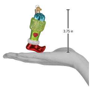 Green Mischief Stocking Ornament