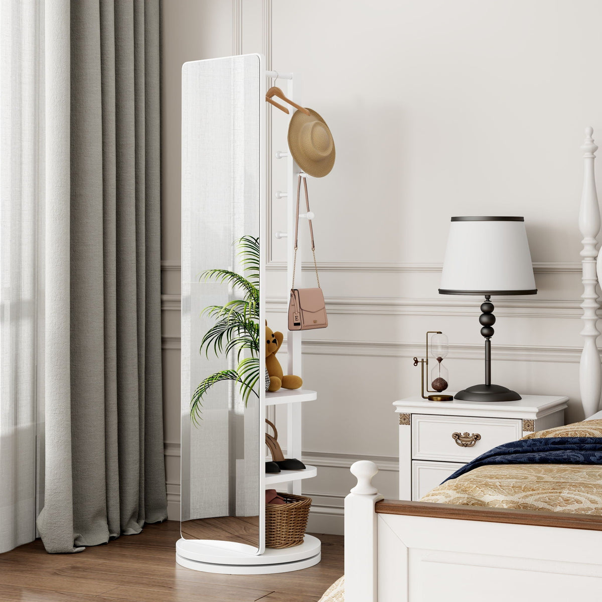 3 In 1 Multifunctional Full Length Clothing Mirror