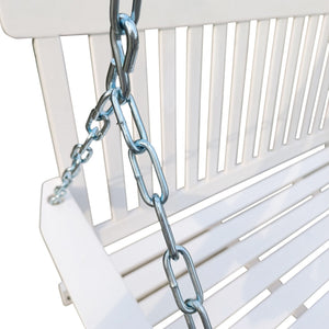 Front Porch Swing With Armrests For Outdoor Patio, Garden Yard, Backyard Or Sunroom