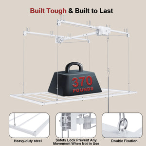 Overhead Garage Storage Rack 3x6 FT for High Ceilings