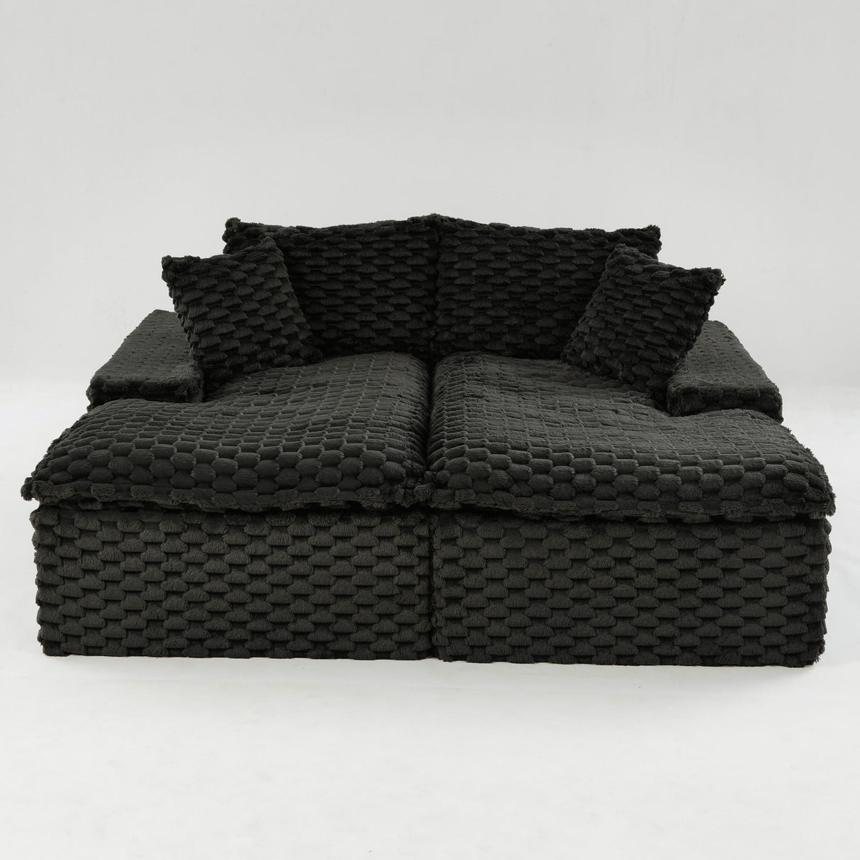 Double Chaise Lounge With Full Compressed Sponge