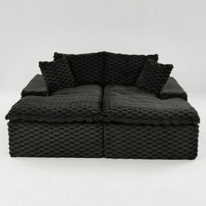 Double Chaise Lounge With Full Compressed Sponge