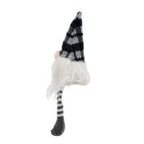 3 Pieces Sitting Gnome, Christmas Table Home Ornaments For Holiday Party Gifts - White / Gray