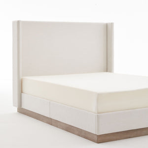 Hosford - Minimalist Upholstered Wingback Bed