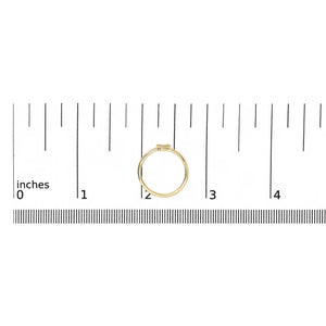 10K Yellow Gold Diamond Accent Initial “A-Z” Ring