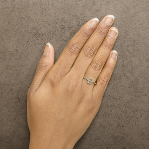 10K Yellow Gold Diamond Accent Initial “A-Z” Ring