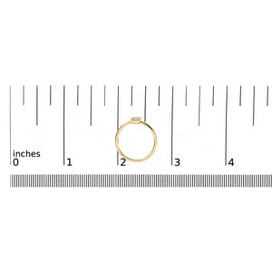 10K Yellow Gold Diamond Accent Initial “A-Z” Ring