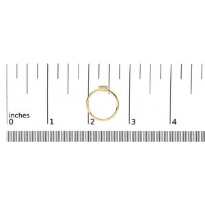 10K Yellow Gold Diamond Accent Initial “A-Z” Ring