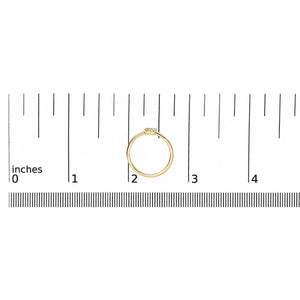 10K Yellow Gold Diamond Accent Initial “A-Z” Ring