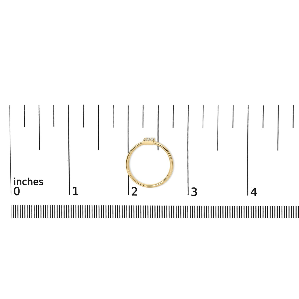 10K Yellow Gold Diamond Accent Initial “A-Z” Ring