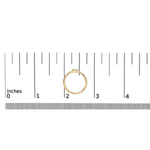 10K Yellow Gold Diamond Accent Initial “A-Z” Ring