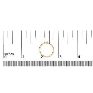 10K Yellow Gold Diamond Accent Initial “A-Z” Ring