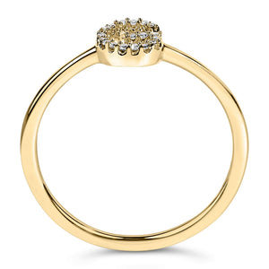 10K Yellow Gold Diamond Accent Initial “A-Z” Ring