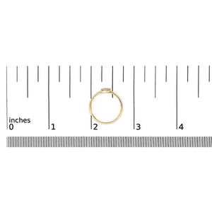 10K Yellow Gold Diamond Accent Initial “A-Z” Ring