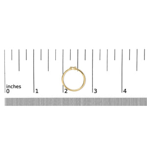 10K Yellow Gold Diamond Accent Initial “A-Z” Ring