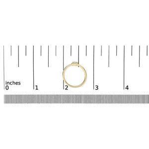 10K Yellow Gold Diamond Accent Initial “A-Z” Ring