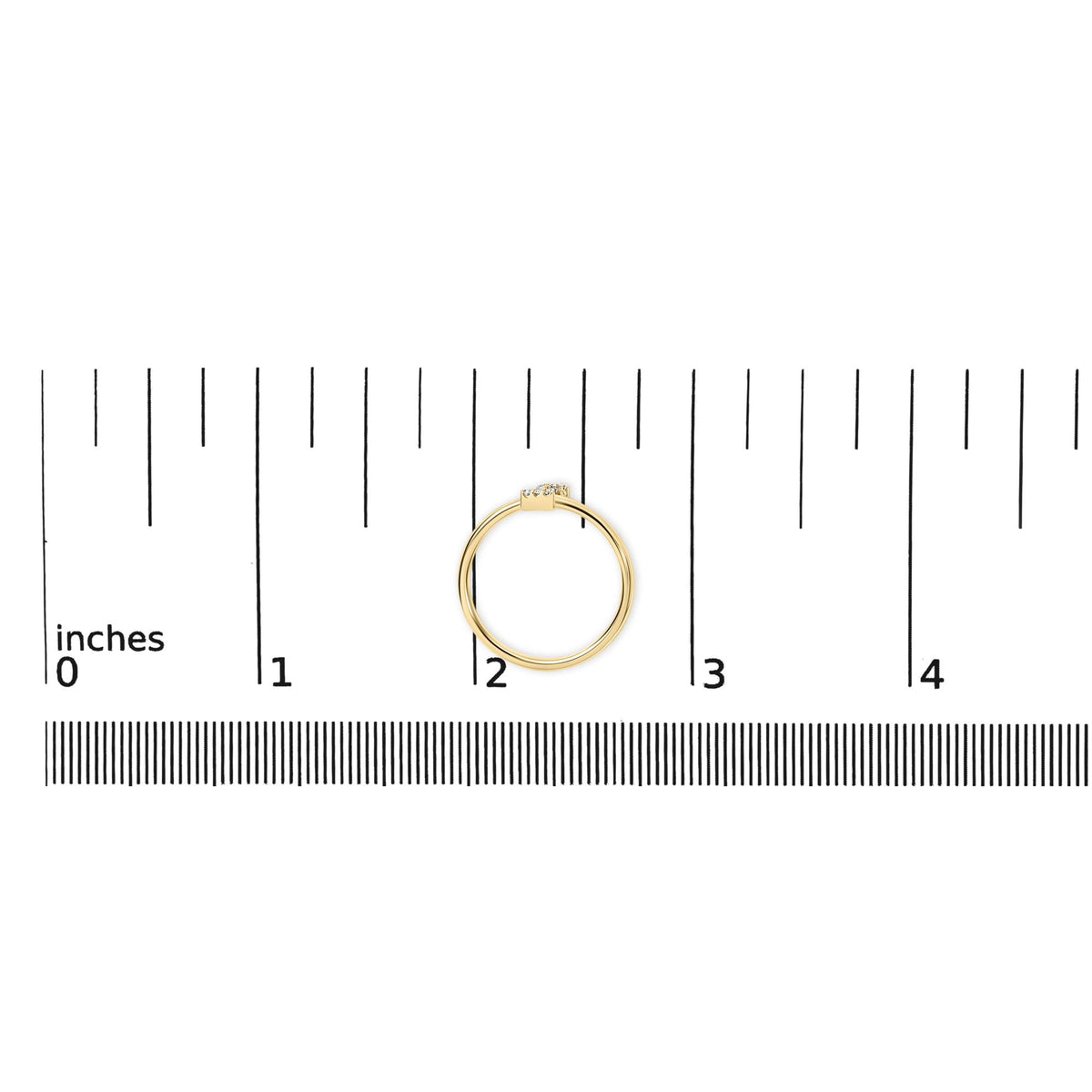 10K Yellow Gold Diamond Accent Initial “A-Z” Ring