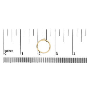 10K Yellow Gold Diamond Accent Initial “A-Z” Ring