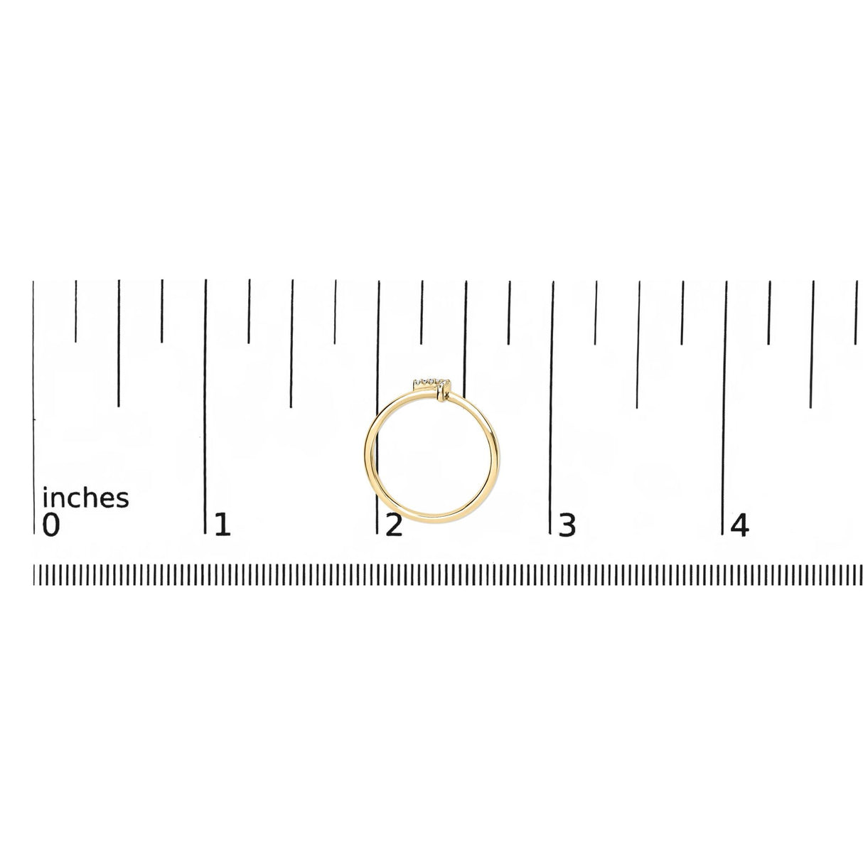 10K Yellow Gold Diamond Accent Initial “A-Z” Ring