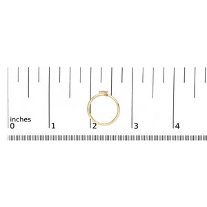 10K Yellow Gold Diamond Accent Initial “A-Z” Ring