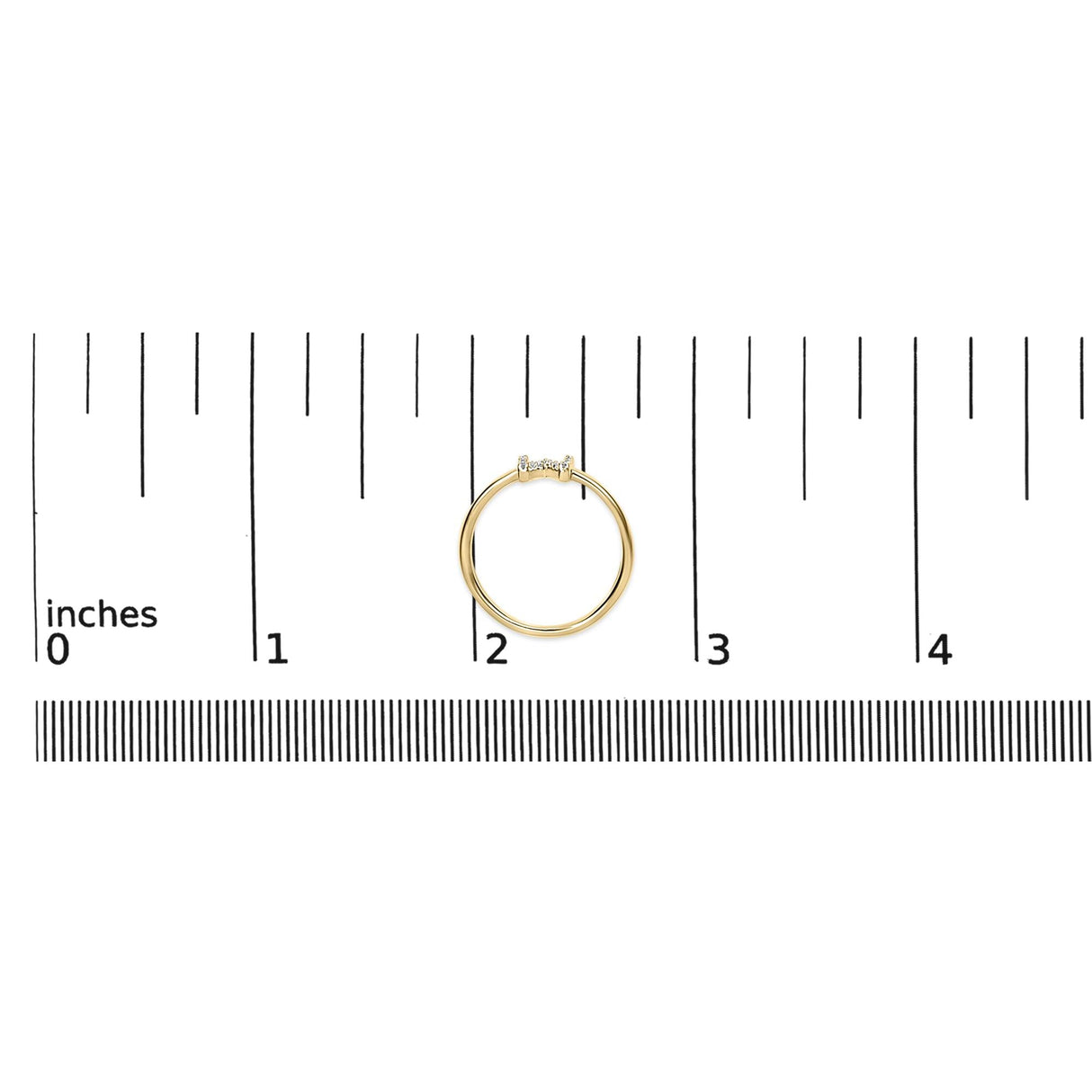 10K Yellow Gold Diamond Accent Initial “A-Z” Ring
