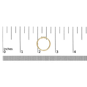 10K Yellow Gold Diamond Accent Initial “A-Z” Ring