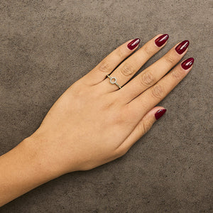 10K Yellow Gold Diamond Accent Initial “A-Z” Ring