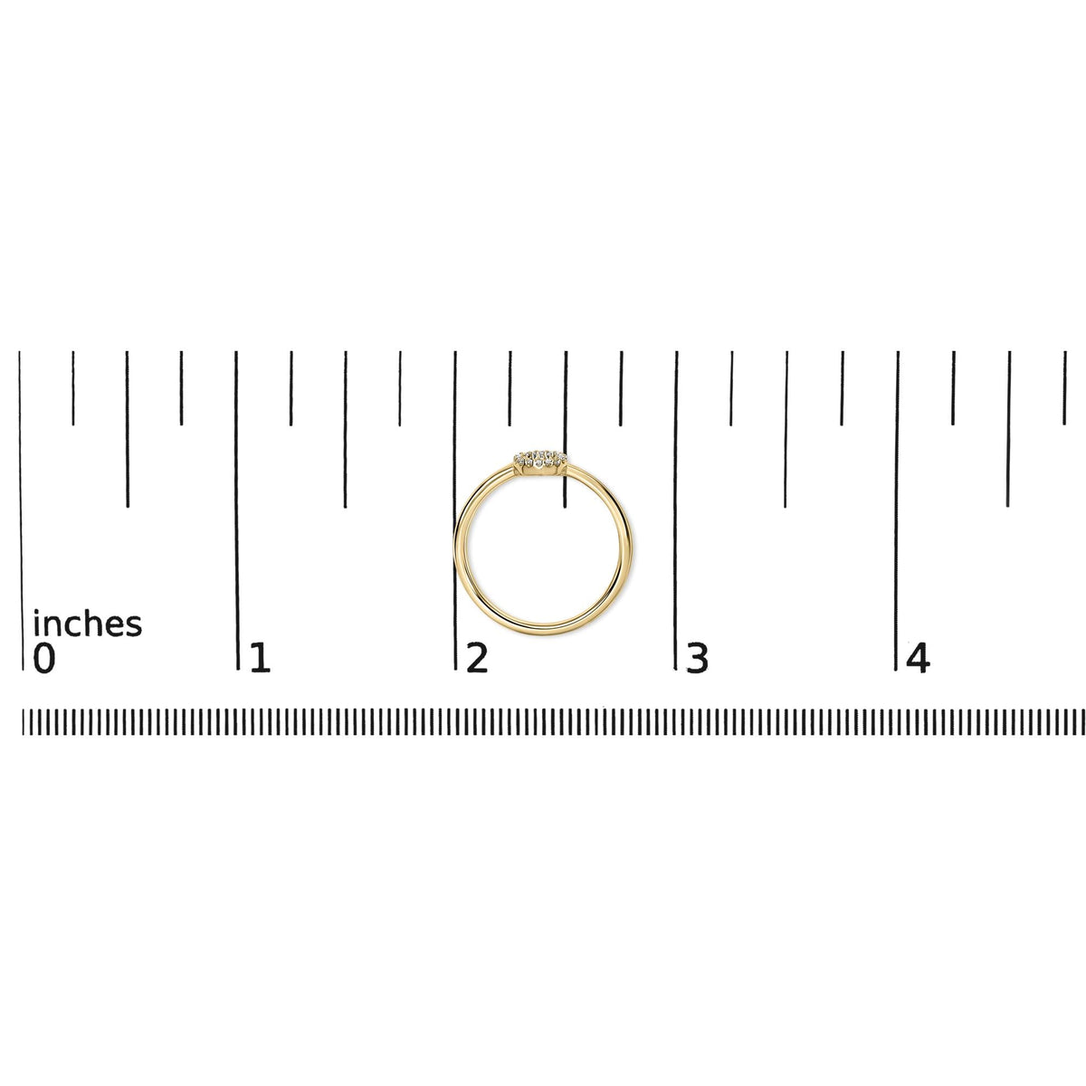 10K Yellow Gold Diamond Accent Initial “A-Z” Ring