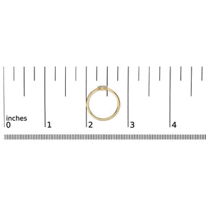 10K Yellow Gold Diamond Accent Initial “A-Z” Ring