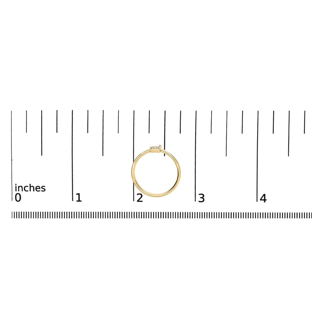 10K Yellow Gold Diamond Accent Initial “A-Z” Ring