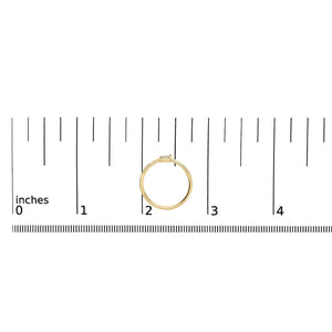 10K Yellow Gold Diamond Accent Initial “A-Z” Ring